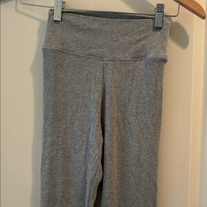 Natural Life Girls' Gray Ribbed PullOn Leggings stretchy viscose elastane size M